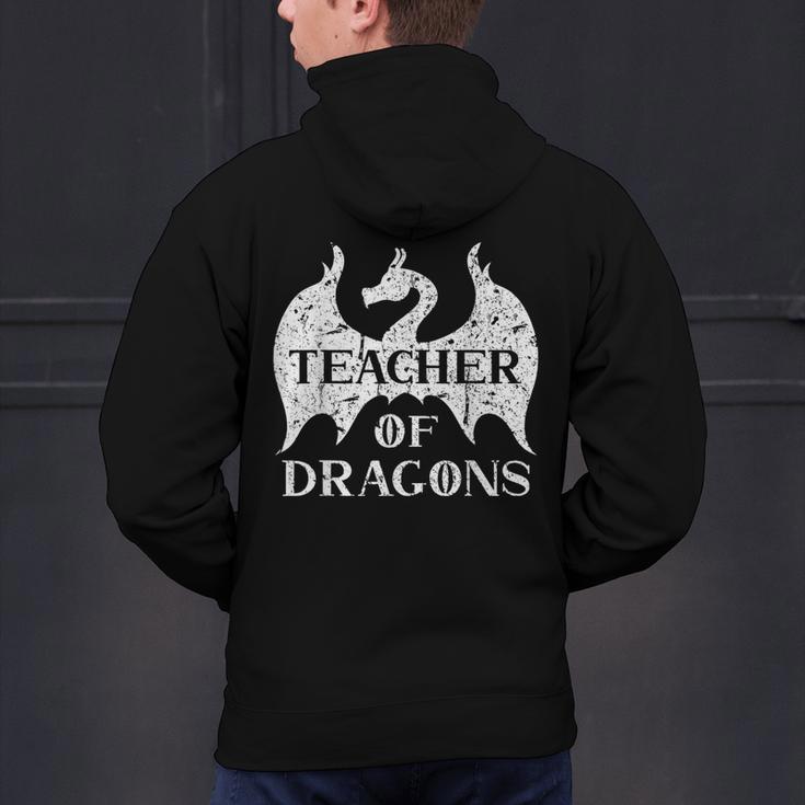 Vintage Teacher Of Dragons Quotes Teacher Student Men's Hoodie Back Print, gift for family, gift for coworker Vintage Teacher Of Dragons Quotes Teacher Student Men's Hoodie Back Print, gift for family, gift for coworker