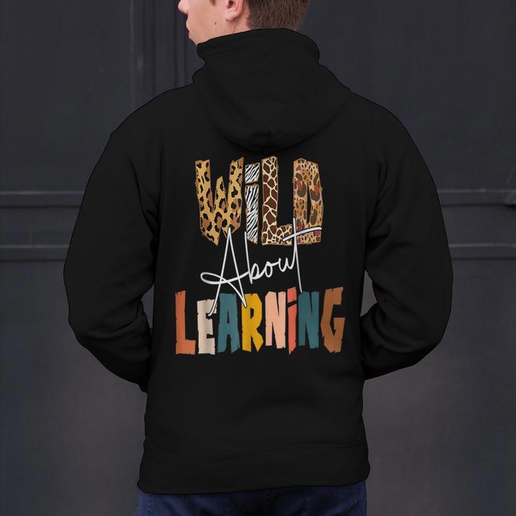 Wild About Learning Teacher Back To School Teaching Men's Hoodie Back Print, gift for family, gift for coworker Wild About Learning Teacher Back To School Teaching Men's Hoodie Back Print, gift for family, gift for coworker