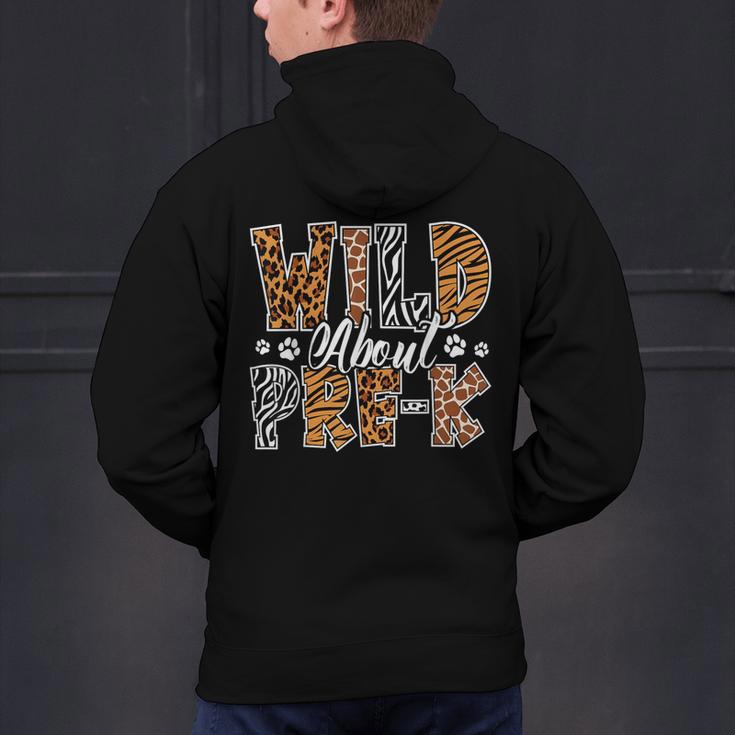 Wild About Pre-K Teacher Student First Day Of Kindergarten Men's Hoodie Back Print, gift for family, gift for coworker Wild About Pre-K Teacher Student First Day Of Kindergarten Men's Hoodie Back Print, gift for family, gift for coworker