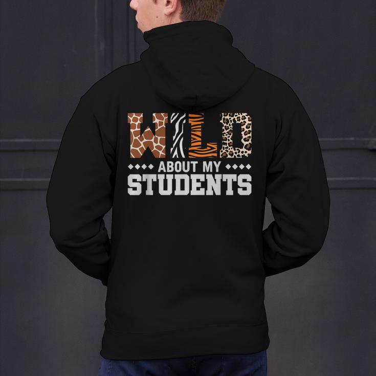 Wild About My Students Shirt Animals Teacher Men's Hoodie Back Print, gift for family, gift for coworker Wild About My Students Shirt Animals Teacher Men's Hoodie Back Print, gift for family, gift for coworker