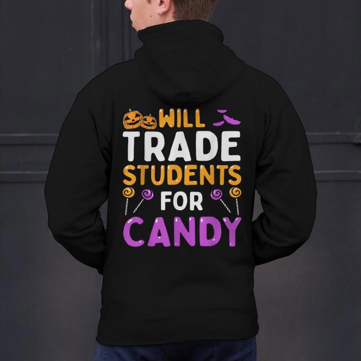 Will Trade Students For Candy Cute Halloween Costume Teacher For Men Women Kids Men's Hoodie Back Print, gift for family, gift for coworker Will Trade Students For Candy Cute Halloween Costume Teacher For Men Women Kids Men's Hoodie Back Print, gift for family, gift for coworker