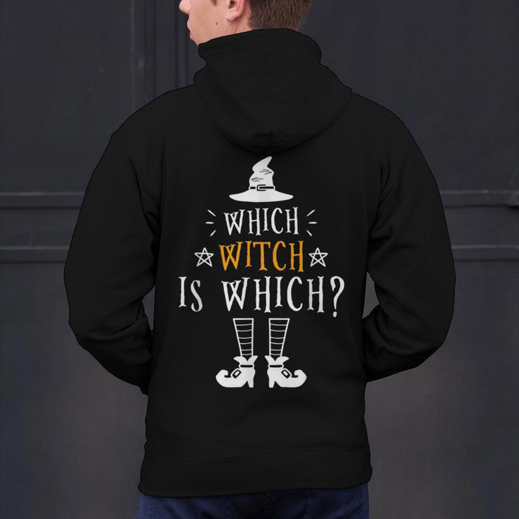 Which Witch Is Which Halloween Grammar Teacher Costume Men's Hoodie Back Print, gift for family, gift for coworker