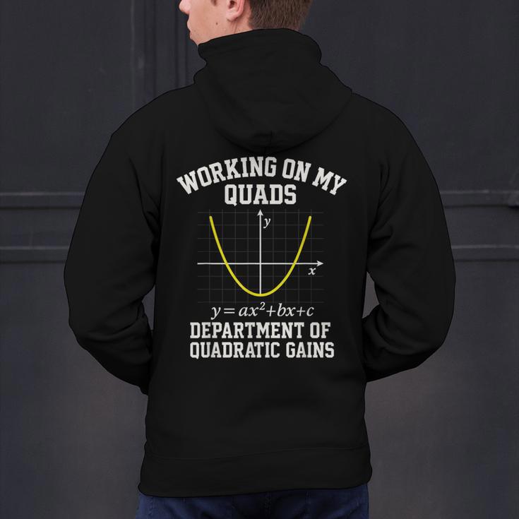 Working On My Quads Algebra Math Gym Teacher Men's Hoodie Back Print, gift for family, gift for coworker Working On My Quads Algebra Math Gym Teacher Men's Hoodie Back Print, gift for family, gift for coworker