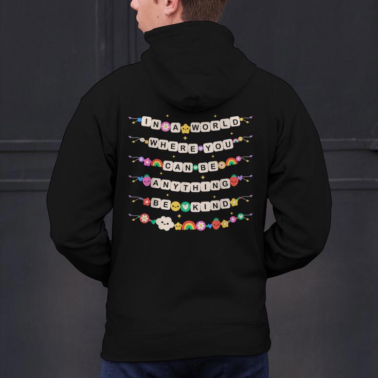 In A World Where You Can Be Anything Be Kind Girls Teachers Men's Hoodie Back Print, gift for family, gift for coworker In A World Where You Can Be Anything Be Kind Girls Teachers Men's Hoodie Back Print, gift for family, gift for coworker