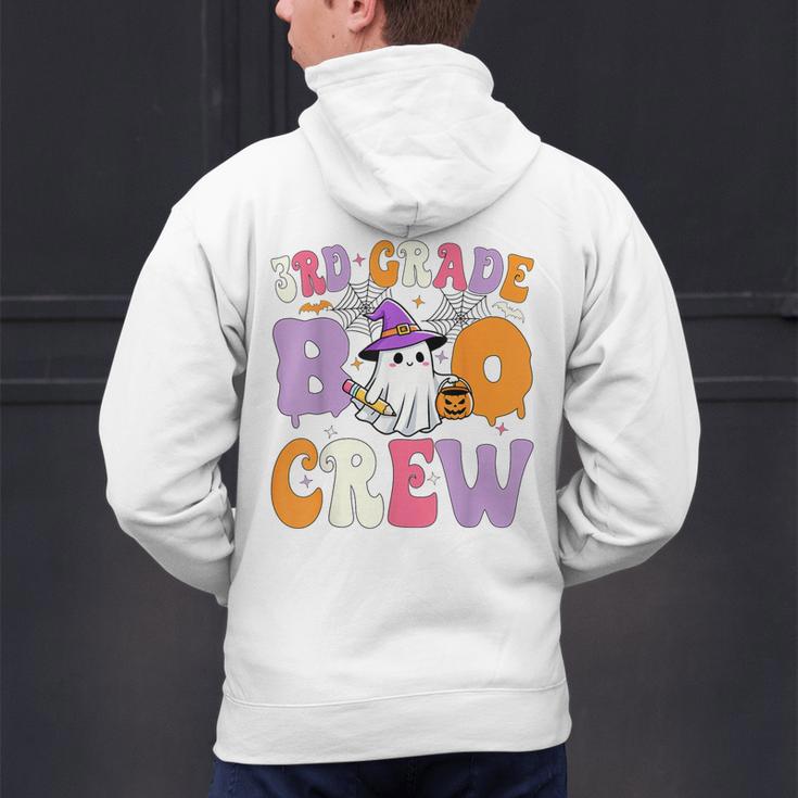 3rd Grade Boo Crew Spooky Third Grade Halloween Teacher Men's Hoodie Back Print, gift for family, gift for coworker