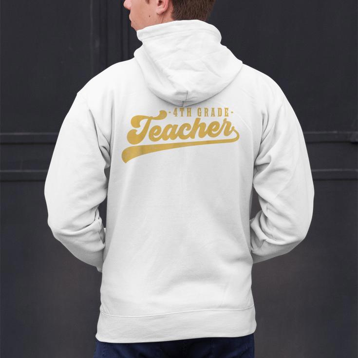 4th Grade Teacher Cute Vintage Graphic Fourth Grade Teacher Men's Hoodie Back Print, 4th Grade Teacher Hoodies, gift for family, gift for coworker 4th Grade Teacher Cute Vintage Graphic Fourth Grade Teacher Men's Hoodie Back Print, 4th Grade Teacher Hoodies, gift for family, gift for coworker