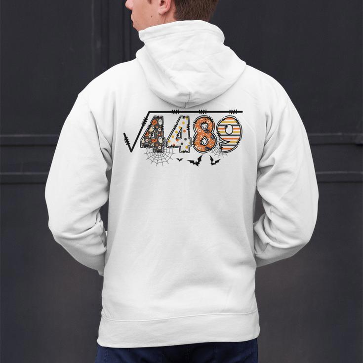 6 7 Square Root Of 4489 Slang Math Teacher Halloween Men's Hoodie Back Print, gift for family, gift for coworker