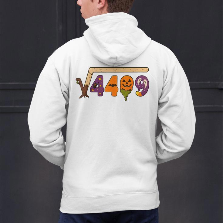 67 Meme Math Teacher 6 7 Halloween Square Root 4489 Men's Hoodie Back Print, gift for family, gift for coworker
