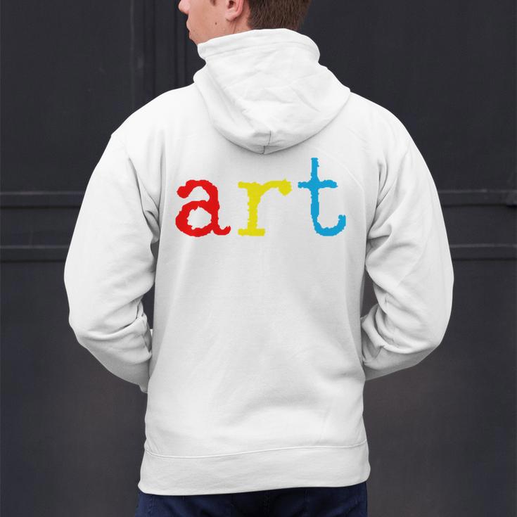 Art Teacher Artists Men's Hoodie Back Print, gift for family, gift for coworker