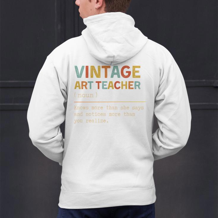 Art Teacher Definition Back To School First Day Men's Hoodie Back Print, gift for family, gift for coworker Art Teacher Definition Back To School First Day Men's Hoodie Back Print, gift for family, gift for coworker