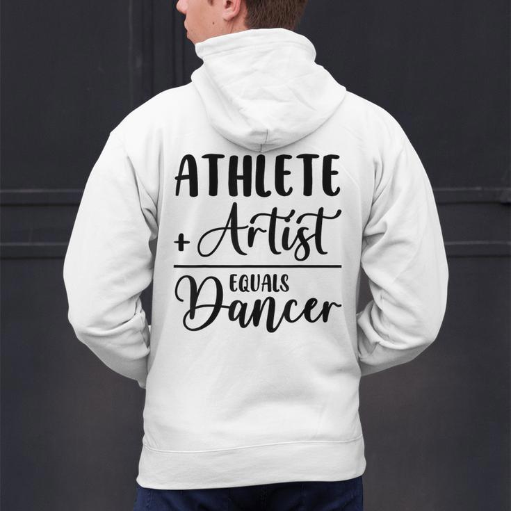 Athlete Plus Artist Equals Dancer Ballerina Teacher Student For Men Women Kids Men's Hoodie Back Print, gift for family, gift for coworker Athlete Plus Artist Equals Dancer Ballerina Teacher Student For Men Women Kids Men's Hoodie Back Print, gift for family, gift for coworker