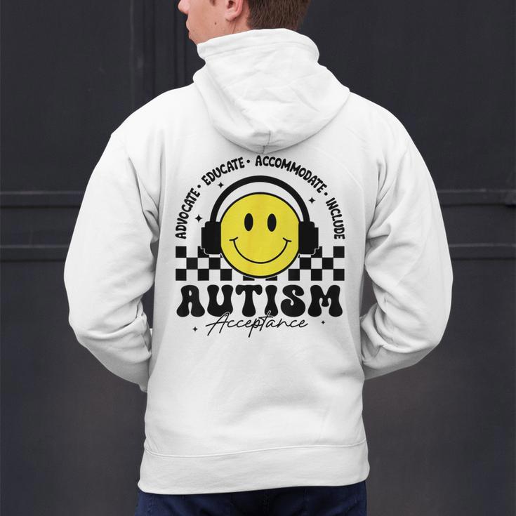 Autism Awareness Acceptance Special Education Teacher Kids Men's Hoodie Back Print, gift for family, gift for coworker