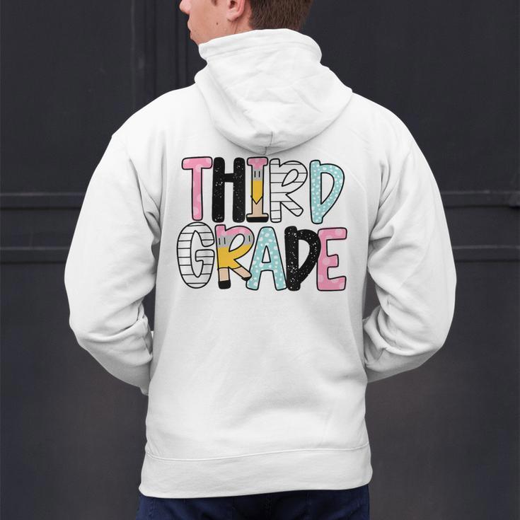 Back To School Third Grade Teacher First Day Of 3rd Grade Men's Hoodie Back Print, First Grade Teacher Hoodies, gift for family, gift for coworker Back To School Third Grade Teacher First Day Of 3rd Grade Men's Hoodie Back Print, First Grade Teacher Hoodies, gift for family, gift for coworker