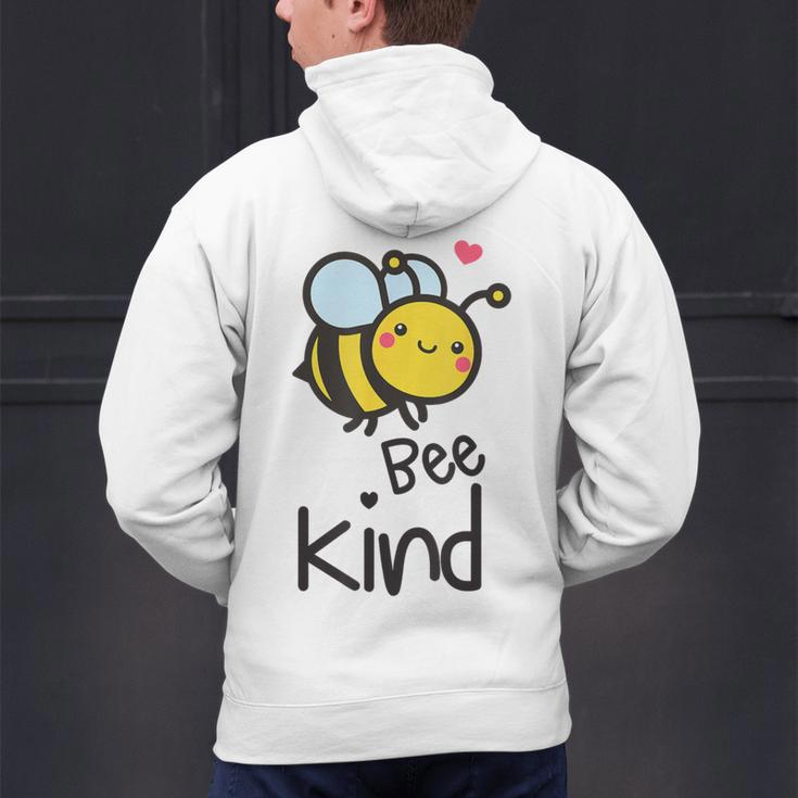 Bee Kind Bumble Bee Anti Bullying Teacher Kindness Matters Men's Hoodie Back Print, gift for family, gift for coworker Bee Kind Bumble Bee Anti Bullying Teacher Kindness Matters Men's Hoodie Back Print, gift for family, gift for coworker