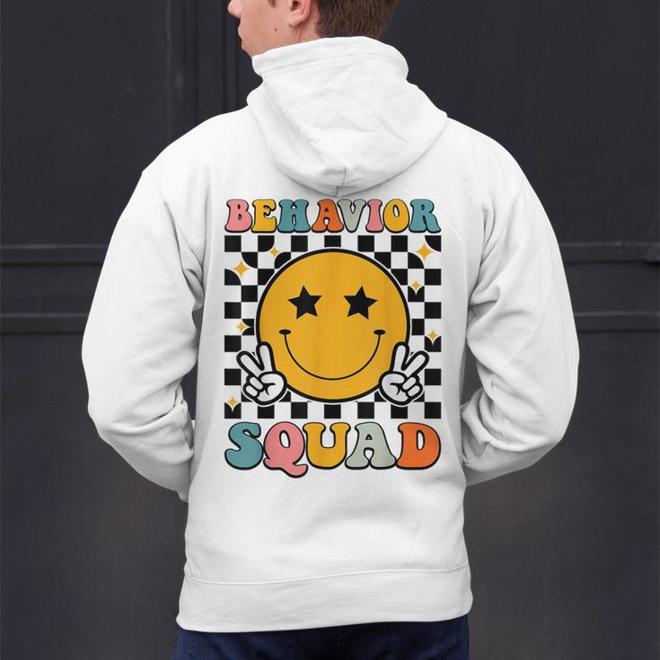 Behavior Squad Specialist Analyst Behavior Teacher Retro Men's Hoodie Back Print, gift for family, gift for coworker Behavior Squad Specialist Analyst Behavior Teacher Retro Men's Hoodie Back Print, gift for family, gift for coworker