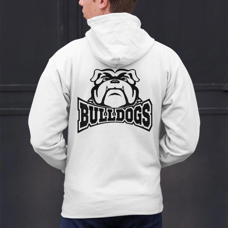 Bulldogs Teacher Student School Sports Fan Team Spirit Men's Hoodie Back Print, gift for family, gift for coworker