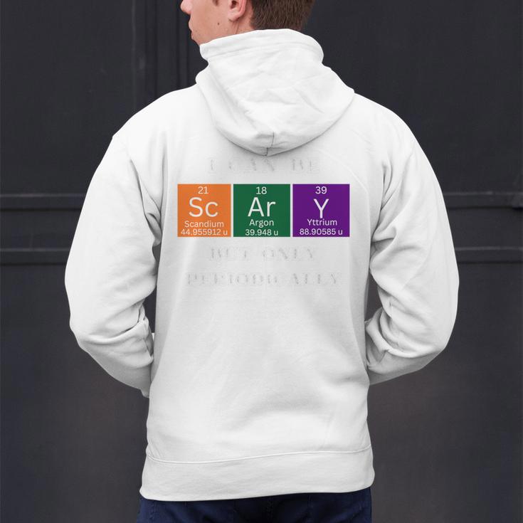 Chemisty Science Teacher Periodic Table Halloween Men's Hoodie Back Print, Science Teacher Hoodies, gift for family, gift for coworker
