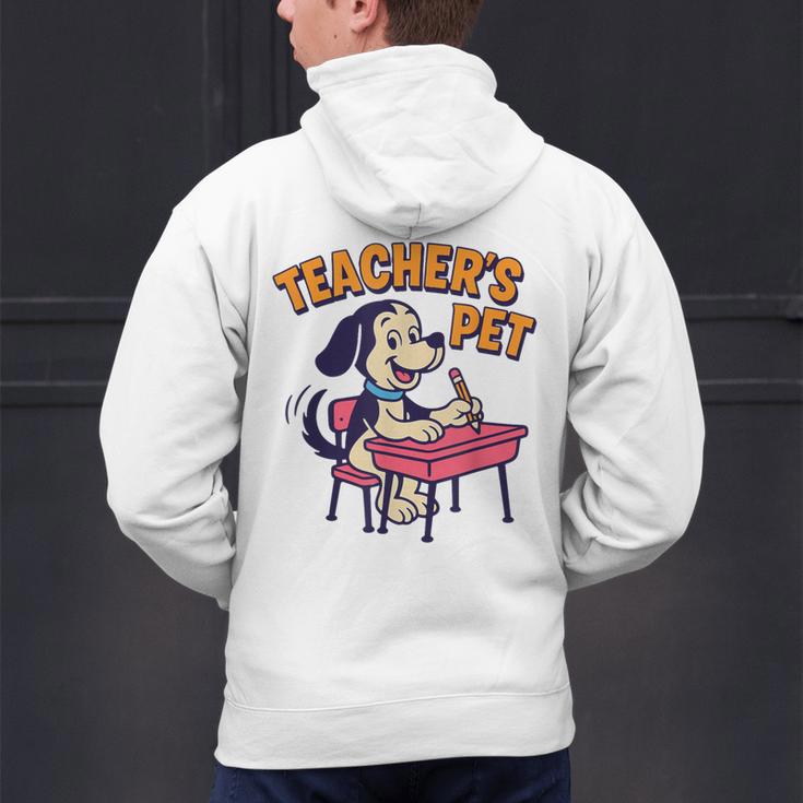 Cute Elementary School Student Dog Teacher's Pet Men's Hoodie Back Print, gift for family, gift for coworker Cute Elementary School Student Dog Teacher's Pet Men's Hoodie Back Print, gift for family, gift for coworker