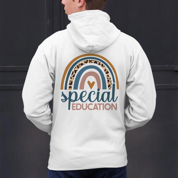 Cute Special Education Leopard Print SPED Teacher Idea Men's Hoodie Back Print, gift for family, gift for coworker Cute Special Education Leopard Print SPED Teacher Idea Men's Hoodie Back Print, gift for family, gift for coworker