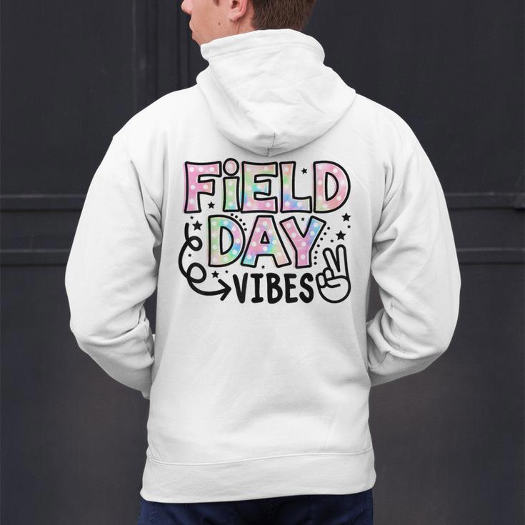 Field Day Vibes For Teacher Kids Happy Field Day 2025 Men's Hoodie Back Print, gift for family, gift for coworker