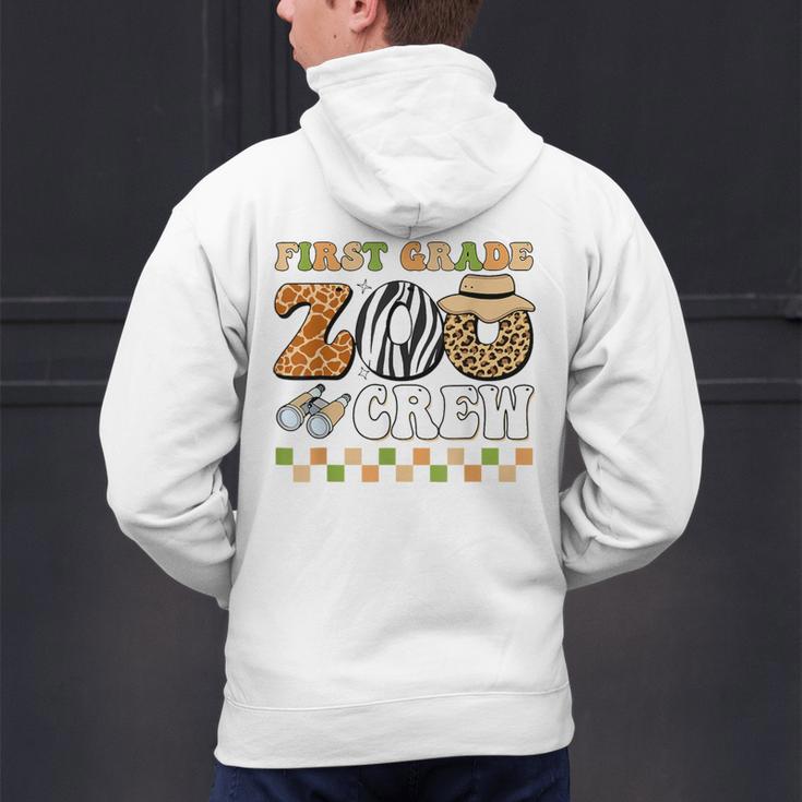 Field Zoo Trip Teacher First Grade Crew Back To School Men's Hoodie Back Print, First Grade Teacher Hoodies, gift for family, gift for coworker Field Zoo Trip Teacher First Grade Crew Back To School Men's Hoodie Back Print, First Grade Teacher Hoodies, gift for family, gift for coworker