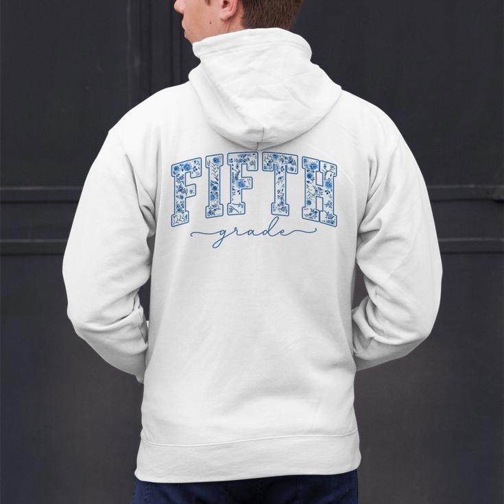 Fifth Grade Toile De Jouy Back To School Teachers Kids Men's Hoodie Back Print, gift for family, gift for coworker Fifth Grade Toile De Jouy Back To School Teachers Kids Men's Hoodie Back Print, gift for family, gift for coworker