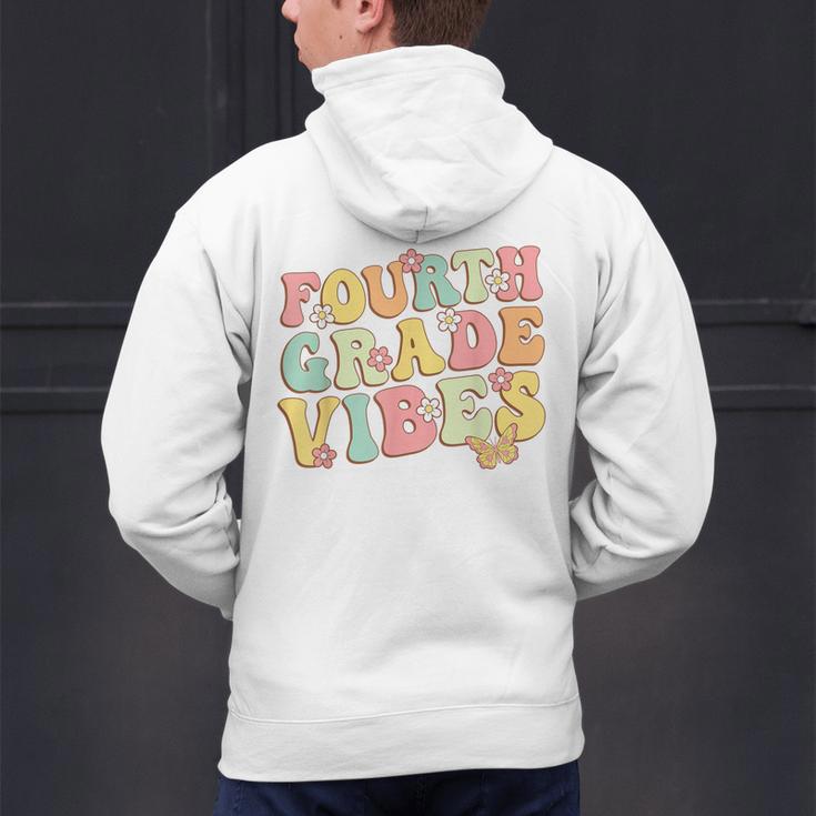 Fourth Grade Vibes Hello Team 4th Grade Teacher Kids Retro Men's Hoodie Back Print, 4th Grade Teacher Hoodies, gift for family, gift for coworker Fourth Grade Vibes Hello Team 4th Grade Teacher Kids Retro Men's Hoodie Back Print, 4th Grade Teacher Hoodies, gift for family, gift for coworker