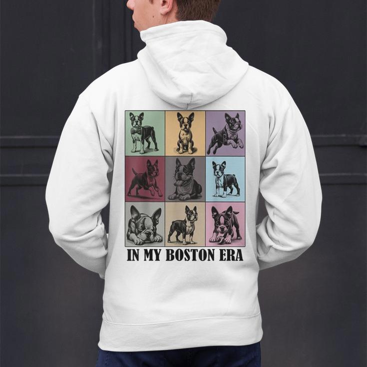 Funny Boston Terrier Quote In My Boston Terrier Era Cool Dog Men Women Men's Hoodie Back Print, gift for family, gift for coworker