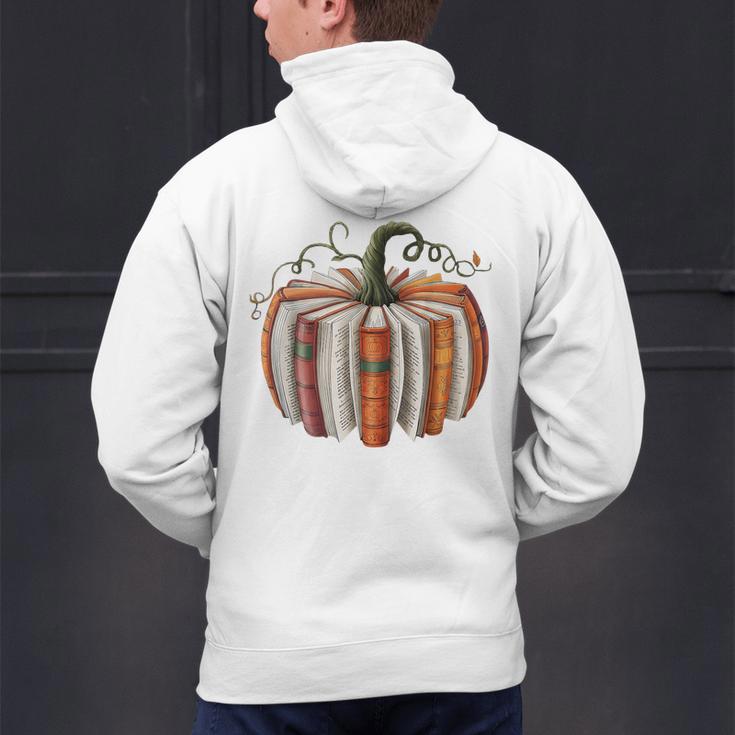 Halloween Teacher Librarians Fall Book Pumpkin Retro Reading Men's Hoodie Back Print, gift for family, gift for coworker Halloween Teacher Librarians Fall Book Pumpkin Retro Reading Men's Hoodie Back Print, gift for family, gift for coworker