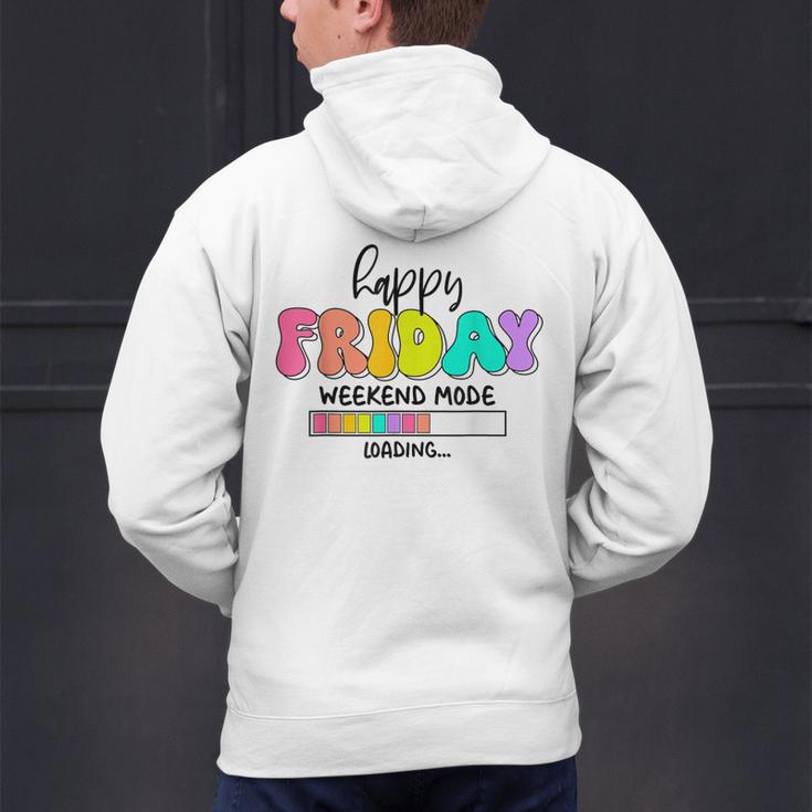 Happy Friyay Teacher School Friday Weekend Vibes Men's Hoodie Back Print, gift for family, gift for coworker Happy Friyay Teacher School Friday Weekend Vibes Men's Hoodie Back Print, gift for family, gift for coworker