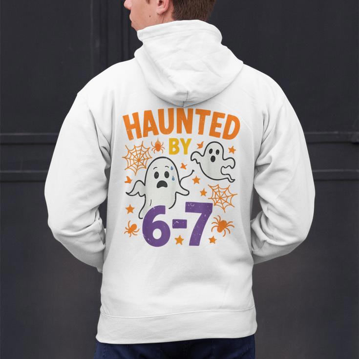 Haunted 67 Ghost Math Teacher Halloween Costume Math Pun Men's Hoodie Back Print, gift for family, gift for coworker Haunted 67 Ghost Math Teacher Halloween Costume Math Pun Men's Hoodie Back Print, gift for family, gift for coworker