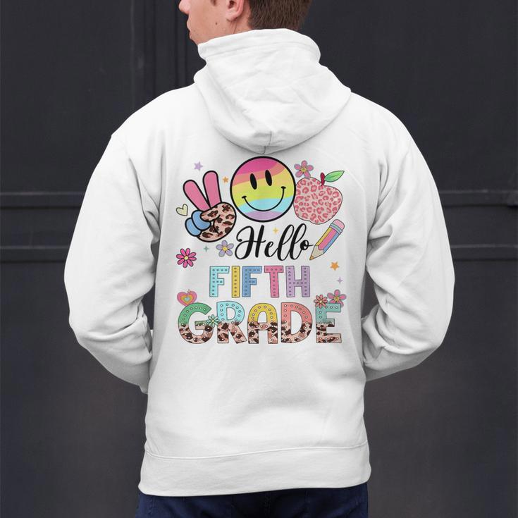 Hello 5th Grade Boy Girl Teacher Back To School 5th Grade Men's Hoodie Back Print, gift for family, gift for coworker Hello 5th Grade Boy Girl Teacher Back To School 5th Grade Men's Hoodie Back Print, gift for family, gift for coworker
