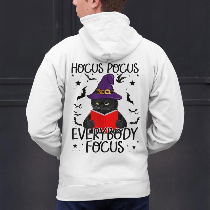 Hocus Pocus Everybody Focus Halloween Teacher For Men Women Men's Hoodie Back Print, gift for family, gift for coworker Hocus Pocus Everybody Focus Halloween Teacher For Men Women Men's Hoodie Back Print, gift for family, gift for coworker