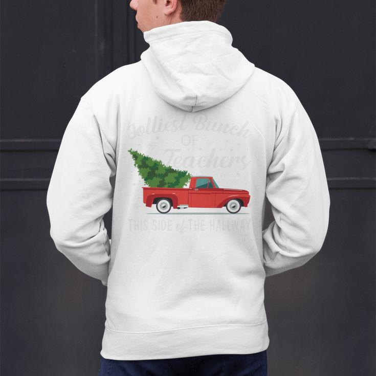 Jolliest Bunch Of Teachers This Side Of The Hallway Men's Hoodie Back Print, gift for family, gift for coworker Jolliest Bunch Of Teachers This Side Of The Hallway Men's Hoodie Back Print, gift for family, gift for coworker