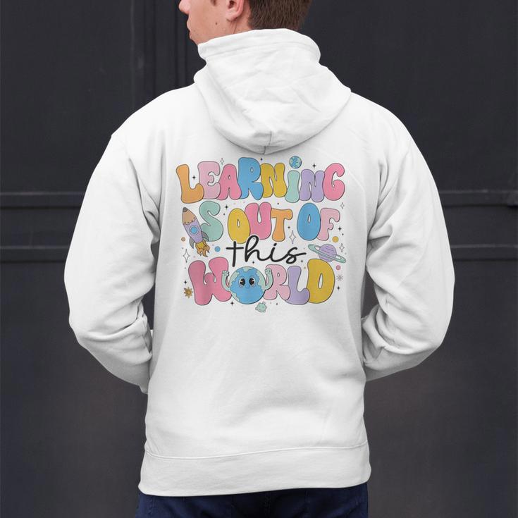 Learning Is Out Of This World Solar System Science Teacher Men's Hoodie Back Print, Science Teacher Hoodies, gift for family, gift for coworker Learning Is Out Of This World Solar System Science Teacher Men's Hoodie Back Print, Science Teacher Hoodies, gift for family, gift for coworker
