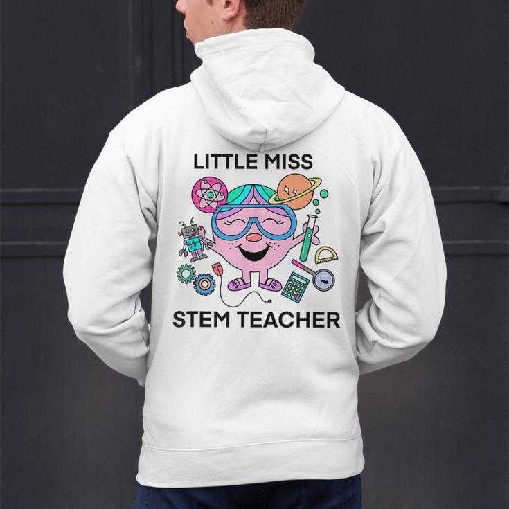 Little Miss Stem Teacher Men's Hoodie Back Print, gift for family, gift for coworker Little Miss Stem Teacher Men's Hoodie Back Print, gift for family, gift for coworker