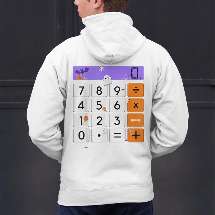 Math Teacher Halloween Costume Calculator Math Pun Men's Hoodie Back Print, gift for family, gift for coworker Math Teacher Halloween Costume Calculator Math Pun Men's Hoodie Back Print, gift for family, gift for coworker