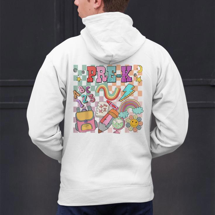 Pre K Back To School Teacher Student Men Women Kids Men's Hoodie Back Print, gift for family, gift for coworker