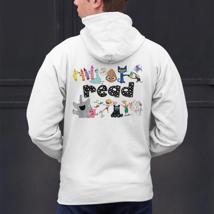 Read Children's Books Teacher Men's Hoodie Back Print, gift for family, gift for coworker