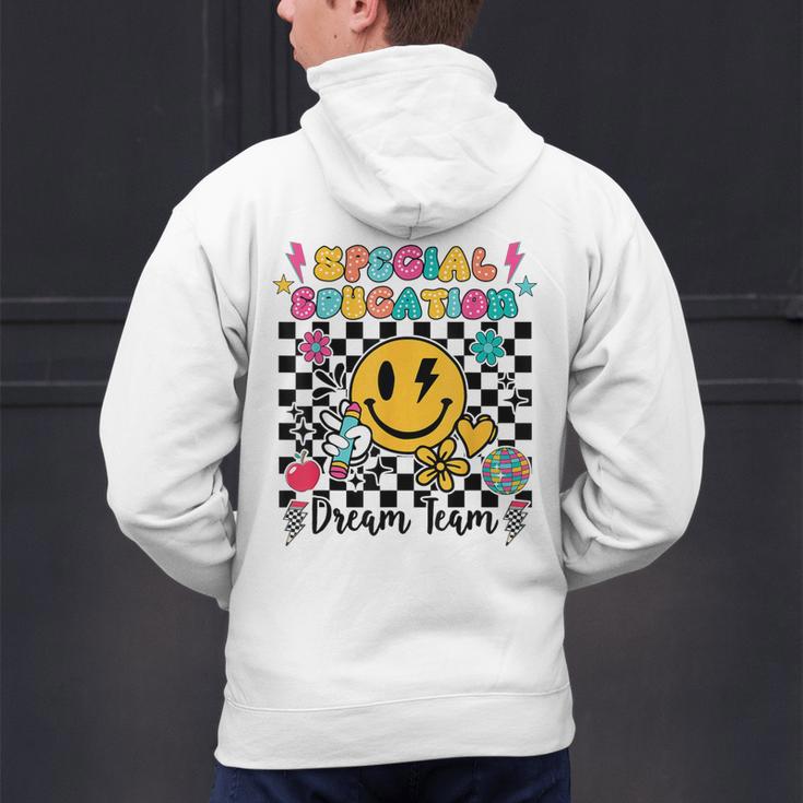 Retro Special Education Squad Groovy Dream Team Teacher Men's Hoodie Back Print, Groovy Teacher Hoodies, gift for family, gift for coworker Retro Special Education Squad Groovy Dream Team Teacher Men's Hoodie Back Print, Groovy Teacher Hoodies, gift for family, gift for coworker