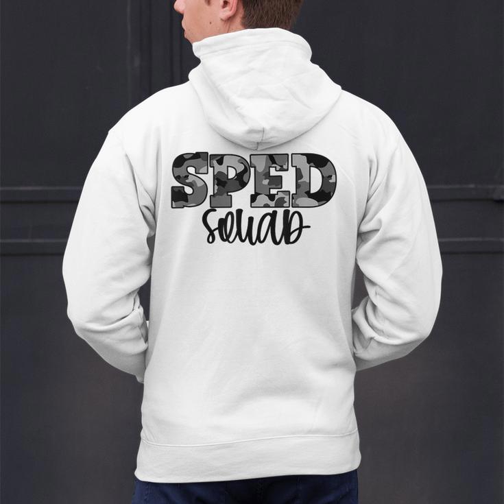 Special Education Squad Camo SPED Teacher Men's Hoodie Back Print, gift for family, gift for coworker Special Education Squad Camo SPED Teacher Men's Hoodie Back Print, gift for family, gift for coworker
