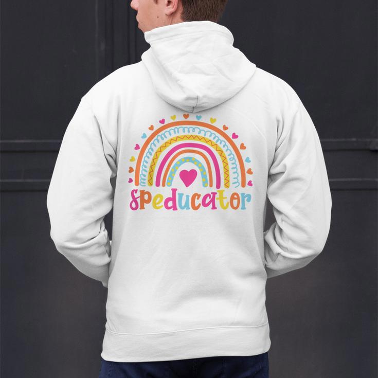 Speducator Special Education Teacher Sped Ed Men's Hoodie Back Print, gift for family, gift for coworker Speducator Special Education Teacher Sped Ed Men's Hoodie Back Print, gift for family, gift for coworker