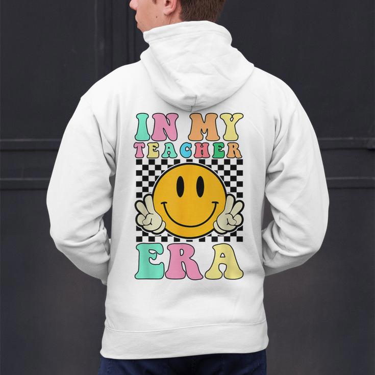 In My Teacher Era Retro Back To School Teacher Student Men's Hoodie Back Print, gift for family, gift for coworker In My Teacher Era Retro Back To School Teacher Student Men's Hoodie Back Print, gift for family, gift for coworker