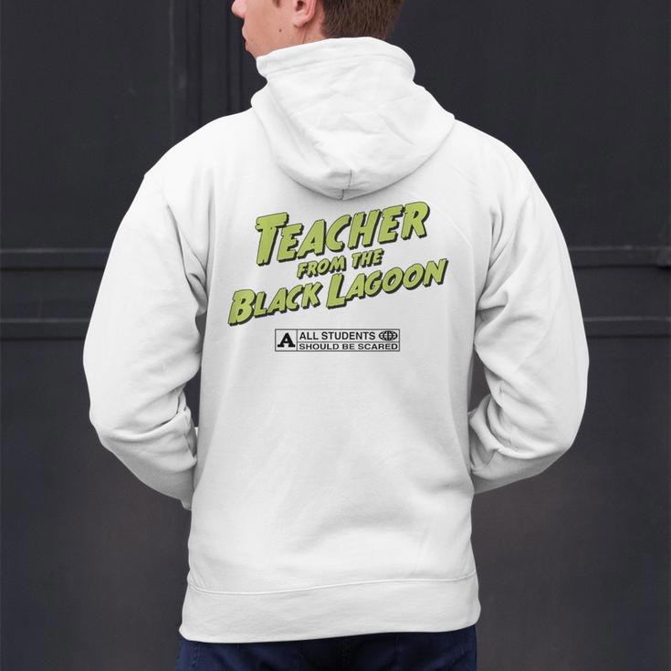 Teacher Halloween Tshirt Teacher From The Lagoon Men Women Men's Hoodie Back Print, gift for family, gift for coworker Teacher Halloween Tshirt Teacher From The Lagoon Men Women Men's Hoodie Back Print, gift for family, gift for coworker