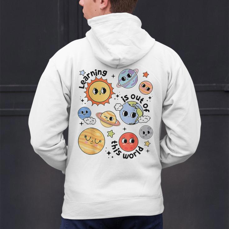 Teacher Space Science Learning Is Out Of World Solar System Men's Hoodie Back Print, Science Teacher Hoodies, gift for family, gift for coworker Teacher Space Science Learning Is Out Of World Solar System Men's Hoodie Back Print, Science Teacher Hoodies, gift for family, gift for coworker