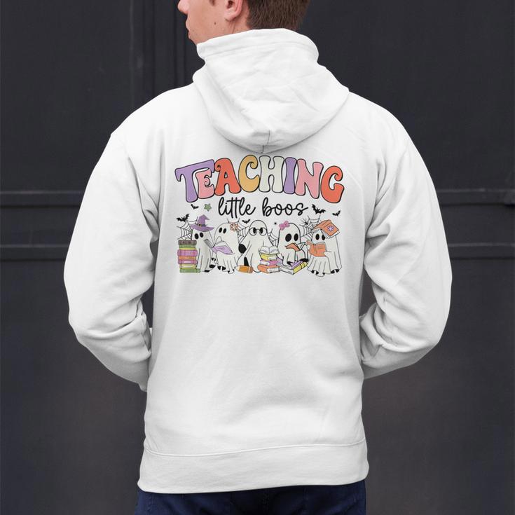 Teaching My Little Boos Teacher Ghost Teacher Halloween For Men Women Kids Men's Hoodie Back Print, gift for family, gift for coworker