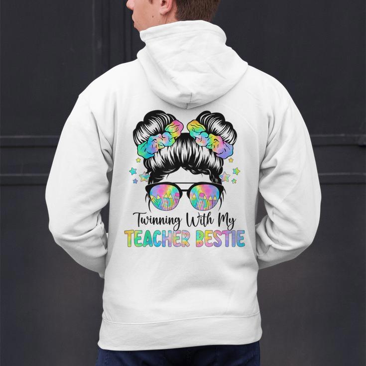Twin Day Friends Teacher Twinning With My Bestie Men's Hoodie Back Print, gift for family, gift for coworker Twin Day Friends Teacher Twinning With My Bestie Men's Hoodie Back Print, gift for family, gift for coworker