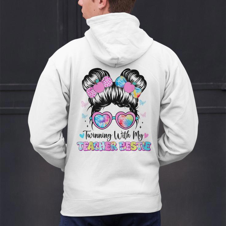 Twinning With My Teacher Bestie Twin Day Friends Teacher Men's Hoodie Back Print, gift for family, gift for coworker