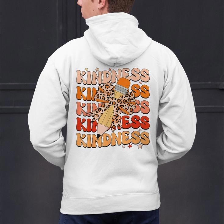 Unity Day Orange Kindness Teacher Bow Anti Bullying Be Kind Men's Hoodie Back Print, gift for family, gift for coworker