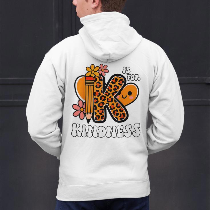 Unity Day Shirt Kindness Orange Teacher Kids Be Kind Men's Hoodie Back Print, gift for family, gift for coworker
